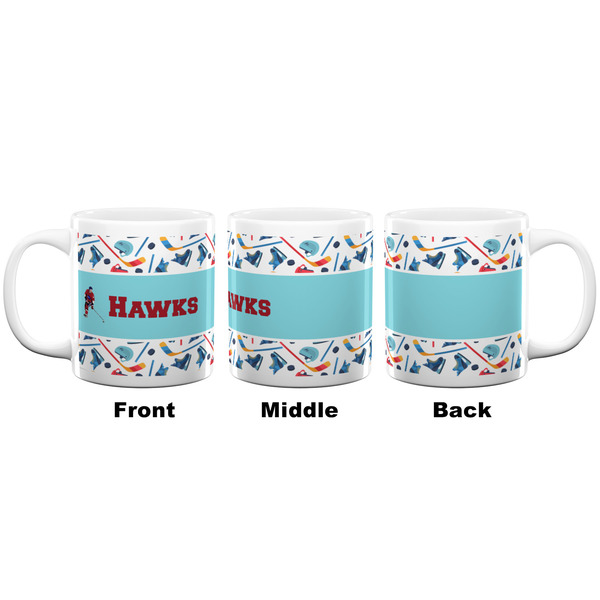 Hockey 2 Coffee Mug - 20 oz - White APPROVAL