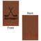 Hockey 2 Cognac Leatherette Journal - Single Sided - Apvl