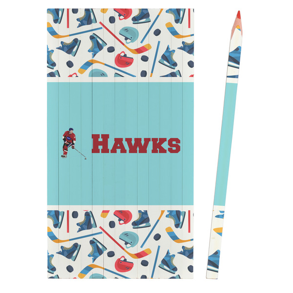 Hockey 2 Colored Pencils - Front View