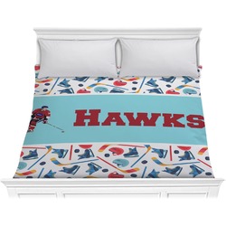 Hockey 2 Comforter - King (Personalized)