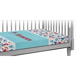 Hockey 2 Crib Fitted Sheet (Personalized)