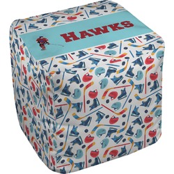 Hockey 2 Cube Pouf Ottoman (Personalized)
