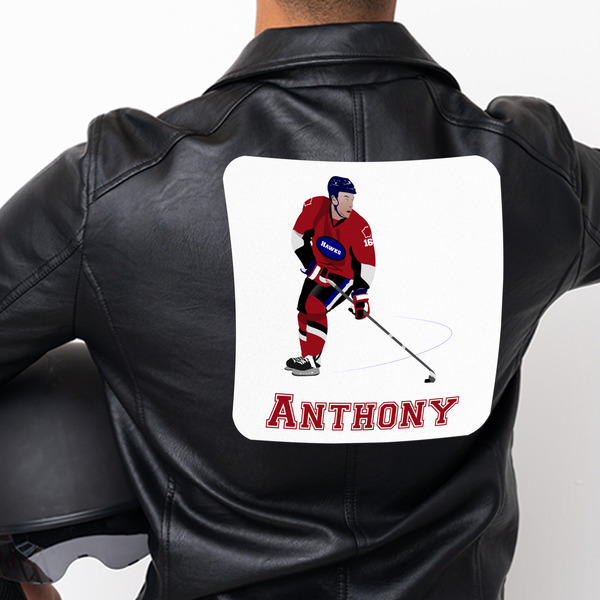 Hockey 2 Custom Shape Iron On Patches - XXXL - APPROVAL