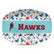 Hockey 2 Plastic Platter - Microwave & Oven Safe Composite Polymer (Personalized)