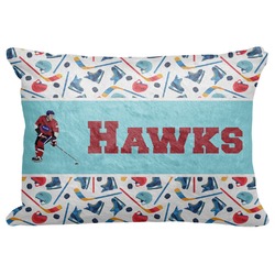 Hockey 2 Decorative Baby Pillowcase - 16"x12" (Personalized)