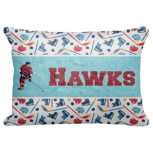 Custom Hockey 2 Decorative Baby Pillowcase - 16"x12" (Personalized)