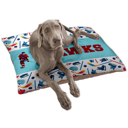 Hockey 2 Dog Bed - Large w/ Name or Text