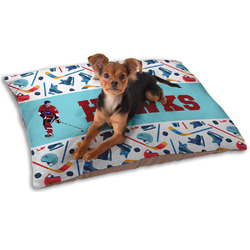 Hockey 2 Dog Bed - Small w/ Name or Text