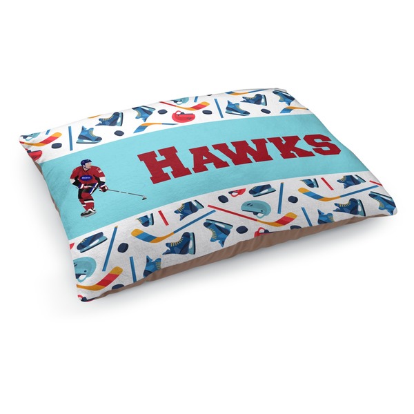 Custom Hockey 2 Dog Bed - Medium w/ Name or Text