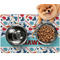 Hockey 2 Dog Food Mat - Small w/ Name or Text