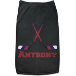 Hockey 2 Black Pet Shirt (Personalized)
