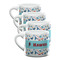 Hockey 2 Double Shot Espresso Cups - Set of 4 (Personalized)