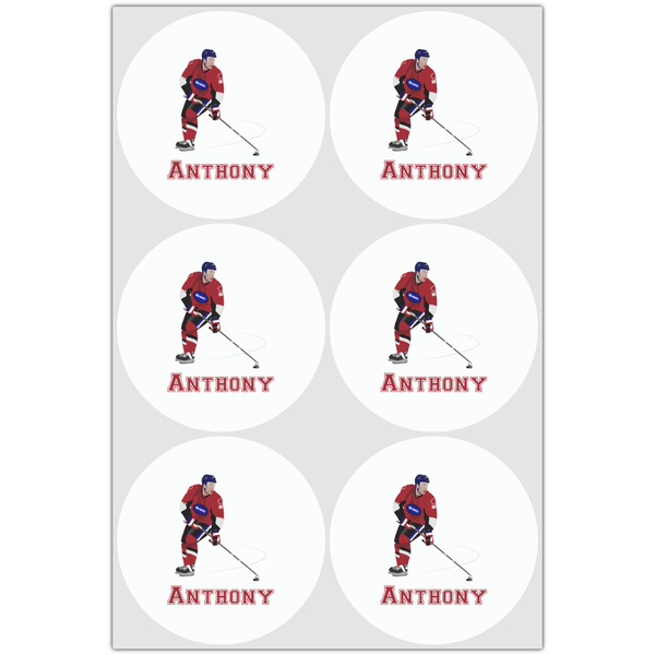 Hockey 2 Drink Topper - Large - Set of 6
