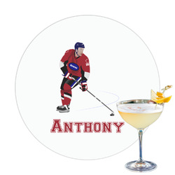 Hockey 2 Printed Drink Topper - 3.25" (Personalized)