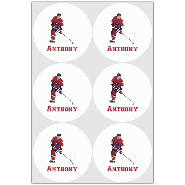 Hockey 2 Drink Topper - XLarge - Set of 6
