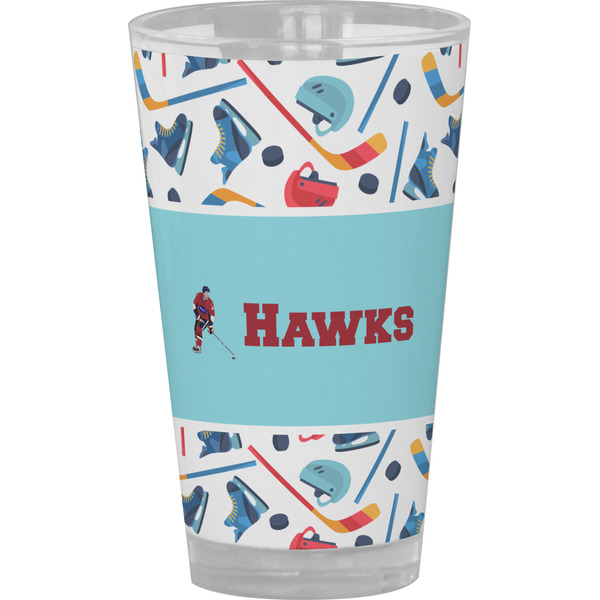 Custom Hockey 2 Pint Glass - Full Color (Personalized)