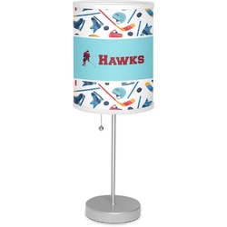 Hockey 2 7" Drum Lamp with Shade (Personalized)