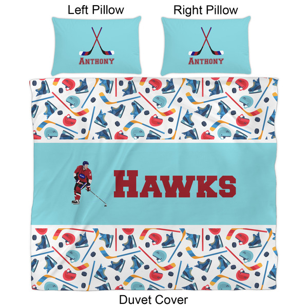 Hockey 2 Duvet Cover Set - King - Approval