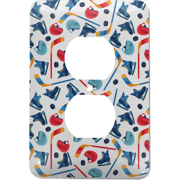 Custom Hockey 2 Electric Outlet Plate