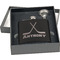 Hockey 2 Engraved Black Flask Gift Set
