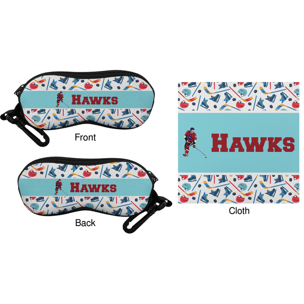 Hockey 2 Eyeglass Case & Cloth (Approval)