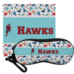 Hockey 2 Eyeglass Case & Cloth (Personalized)