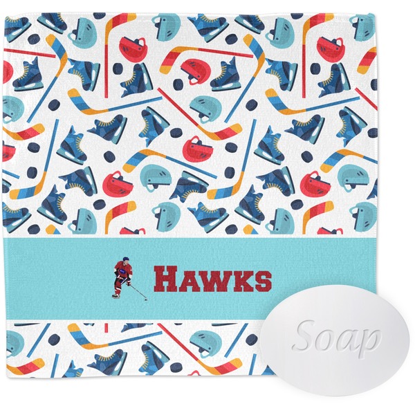 Hockey 2 Wash Cloth with soap
