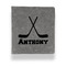 Hockey 2 Leather Binder - 1" - Grey - Front View