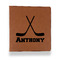 Hockey 2 Leather Binder - 1" - Rawhide - Front View