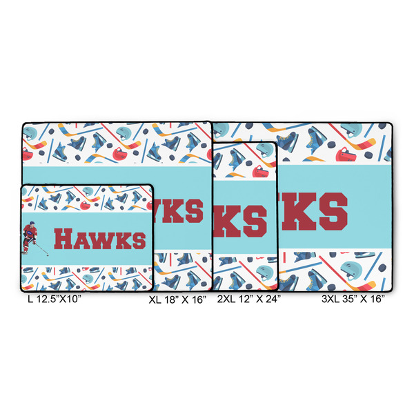 Hockey 2 Gaming Mats - SIZE CHART