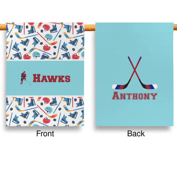 Hockey 2 Garden Flags - Large - Double Sided - APPROVAL