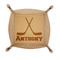 Hockey 2 Genuine Leather Valet Trays - FRONT (folded)