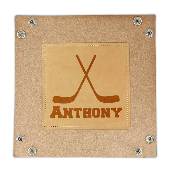 Hockey 2 Genuine Leather Valet Trays - FRONT
