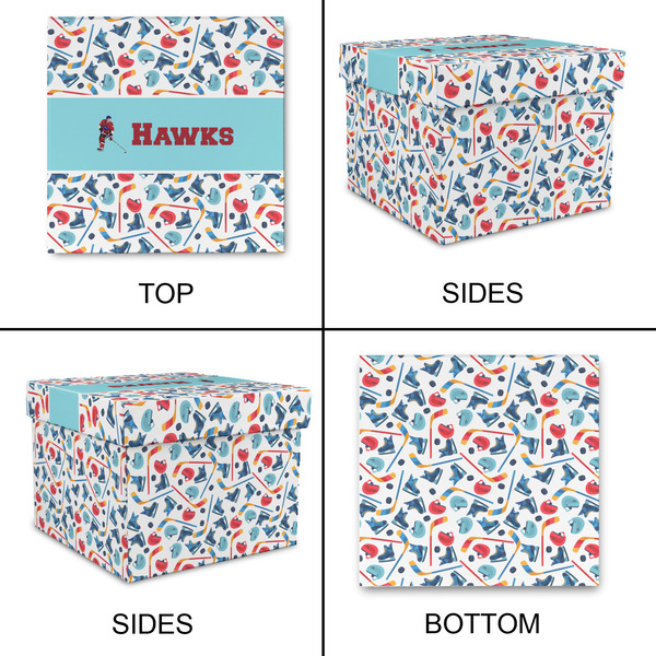 Hockey 2 Gift Boxes with Lid - Canvas Wrapped - X-Large - Approval