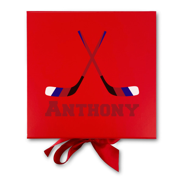 Hockey 2 Gift Boxes with Magnetic Lid - Red - Approval