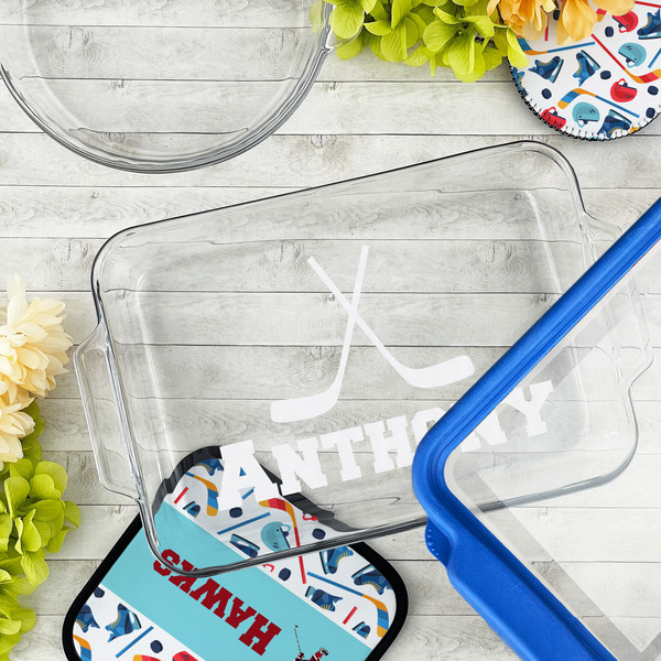 Hockey 2 Glass Baking Dish - LIFESTYLE (13x9)