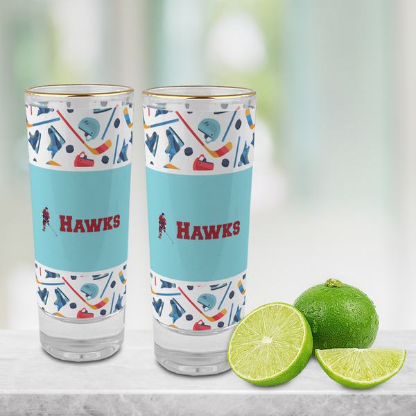Hockey 2 Glass Shot Glass - 2 oz - LIFESTYLE