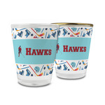 Hockey 2 Glass Shot Glass - 1.5 oz (Personalized)