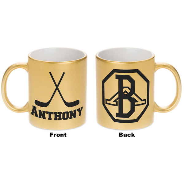 Hockey 2 Gold Mug - Apvl