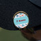 Hockey 2 Golf Ball Marker Hat Clip - Gold - On Hat