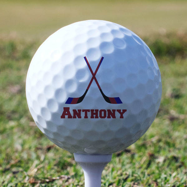 Hockey 2 Golf Ball - Non-Branded - Tee