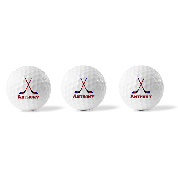 Hockey 2 Golf Balls - Generic - Set of 3 - APPROVAL