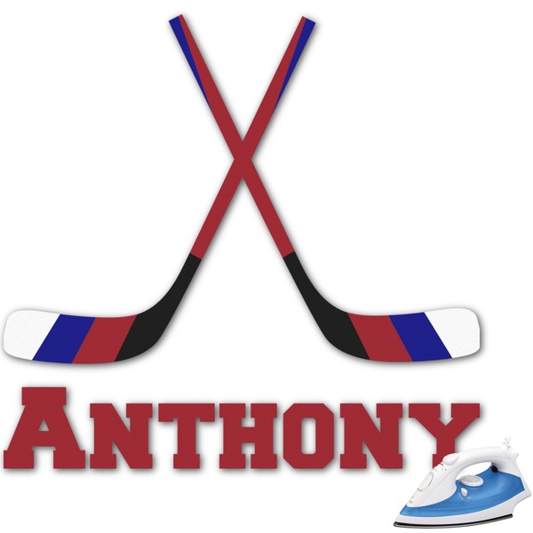 Custom Hockey 2 Graphic Iron On Transfer (Personalized)