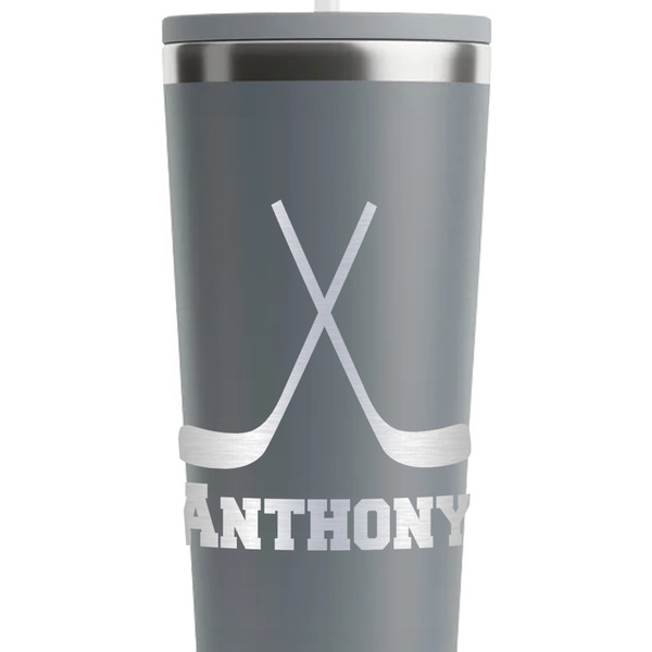 Hockey 2 Grey RTIC Everyday Tumbler - 28 oz. - Close Up