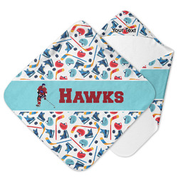 Hockey 2 Hooded Baby Towel (Personalized)