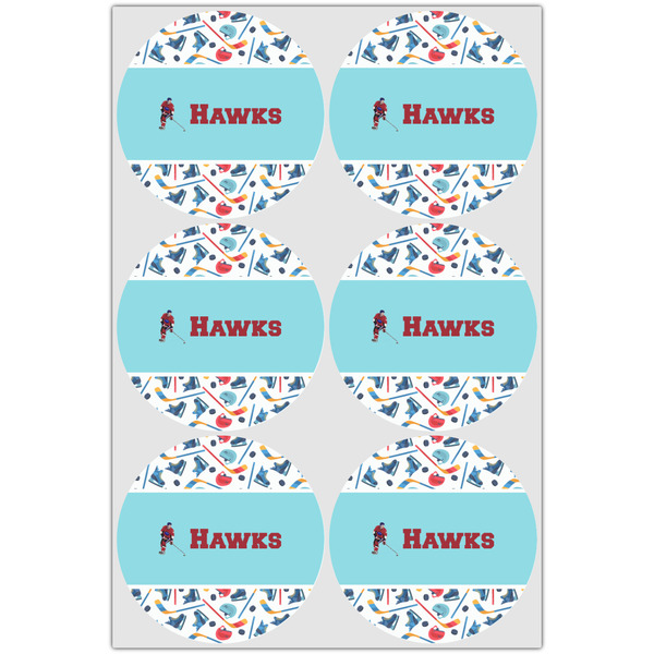 Hockey 2 Icing Circle - Large - Set of 6