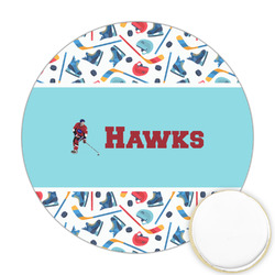 Hockey 2 Printed Cookie Topper - 2.5" (Personalized)