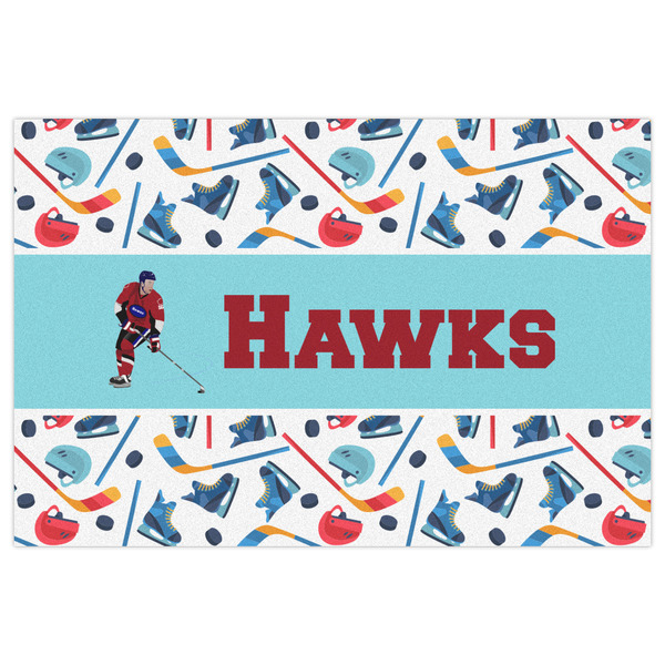 Hockey 2 Indoor / Outdoor Rug - 2'x3' - Front Flat