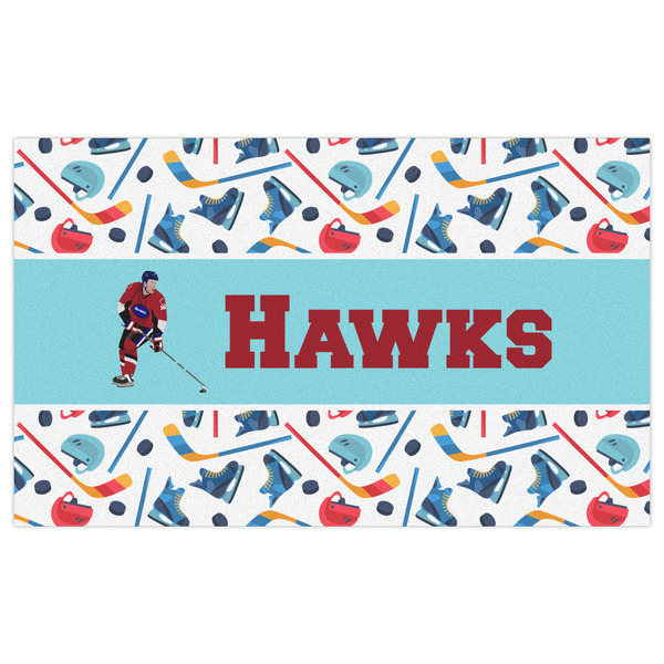 Hockey 2 Indoor / Outdoor Rug - 3'x5' - Front Flat