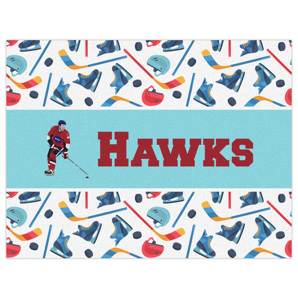 Hockey 2 Indoor / Outdoor Rug - 6'x8' - Front Flat